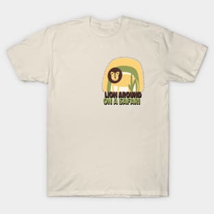 Safari. Lion Around on a Safari. T-Shirt